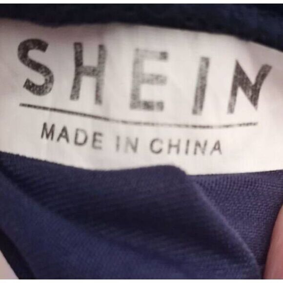 SHEIN NAVY V-NECK LONG SLEEVE MAXI DRESS SZ.5XL EUC. - Picture 11 of 11